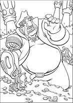 coloriage la planete au tresor long john silver